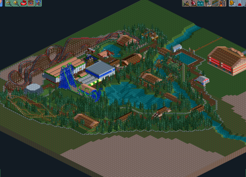 Rollercoaster Tycoon 2 Scenario - Electric Fields complete! : r/rct