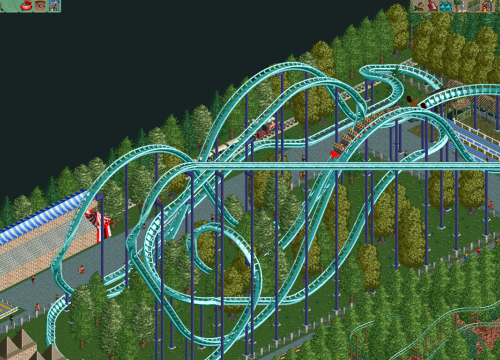 Just a friendly reminder in RCT3 if you build a park with all 70 coaster  types, all Thrill, Gentle and Junior rides, 2 tracked rides, a pool with  multiple slides and lazy