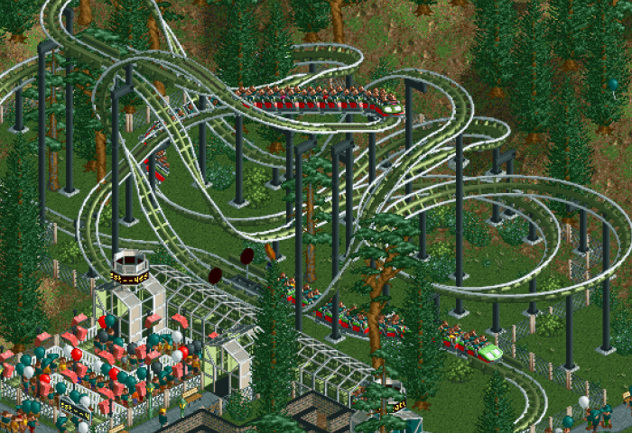 A nice entrance - View Download  Roller coaster tycoon, Roller coaster,  Outdoor blanket