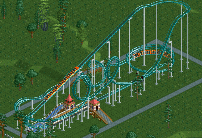 Wooden Roller Coaster, RollerCoaster Tycoon